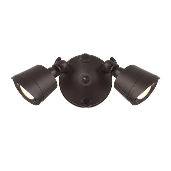 Savoy House 22-Watt equivalent 1600 Lumen Bronze Integrated LED Double Flood Light