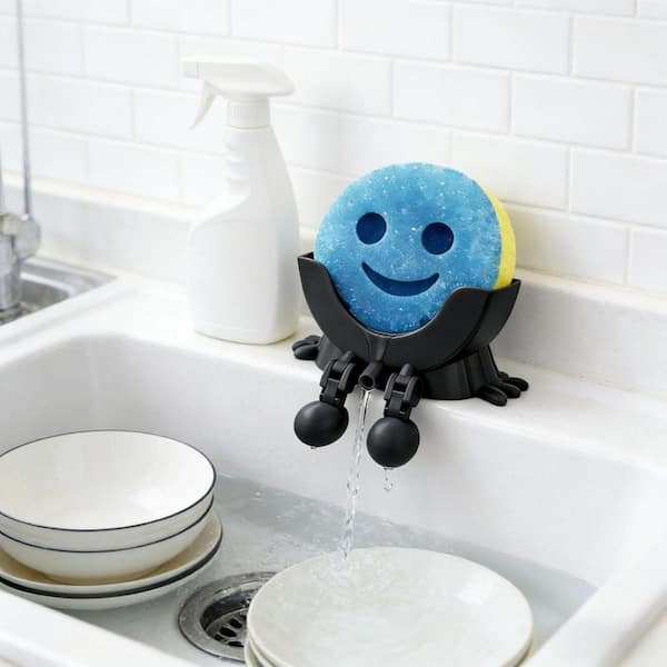 Esepony Funny Scrub Sponge Holder and Soap Organizer Sink Caddy