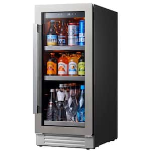 15 in. 100 (12 oz.) Cans Beverage Cooler Refrigerator Soda Drink Mini Fridge Built-in or Freestanding Frost-Free