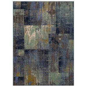 Empire Periwinkle 10 ft. x 13 ft. Geometric Area Rug