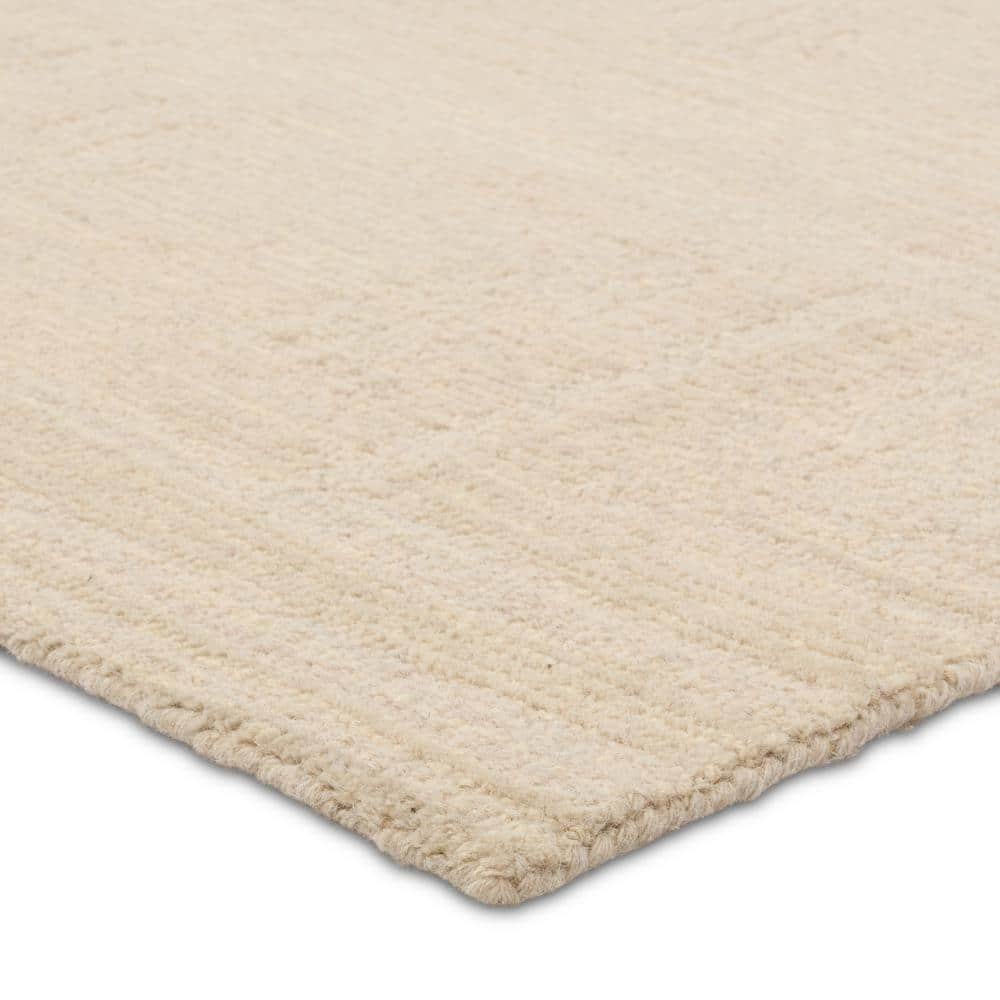 Light Gray Medallion Hand-Tufted Wool Rug - 8' x 10'