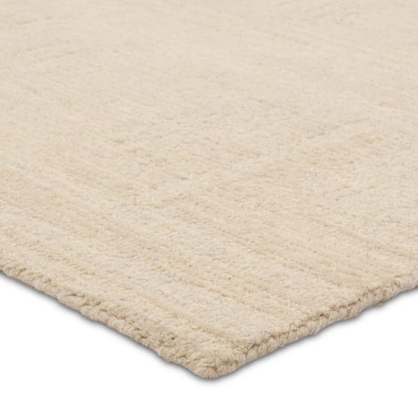 Vibe Aterian Light Gray/Cream 8 ft. x 10 ft. Hand Tufted Medallion Wool Area Rug