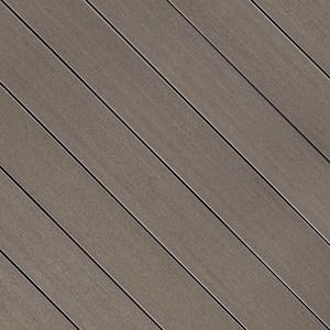 Promenade 1 in. x 5-1/2 in. x 1 ft. Shaded Cay Grooved Edge Capped Composite Decking Board Sample