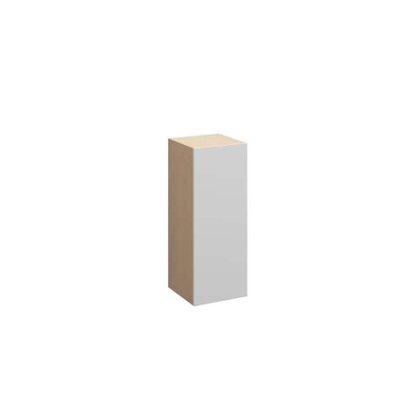Unbranded Ithaca Slab 9 in. W x 36 in. H x 12 in. D in Super White Plywood Assembled Wall Cabinet