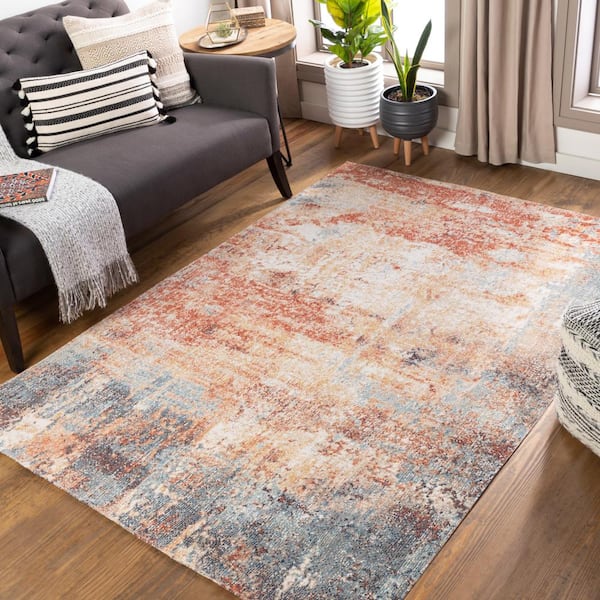 Esperance Burnt Orange 7 ft. x 9 ft. Indoor/Outdoor Area Rug