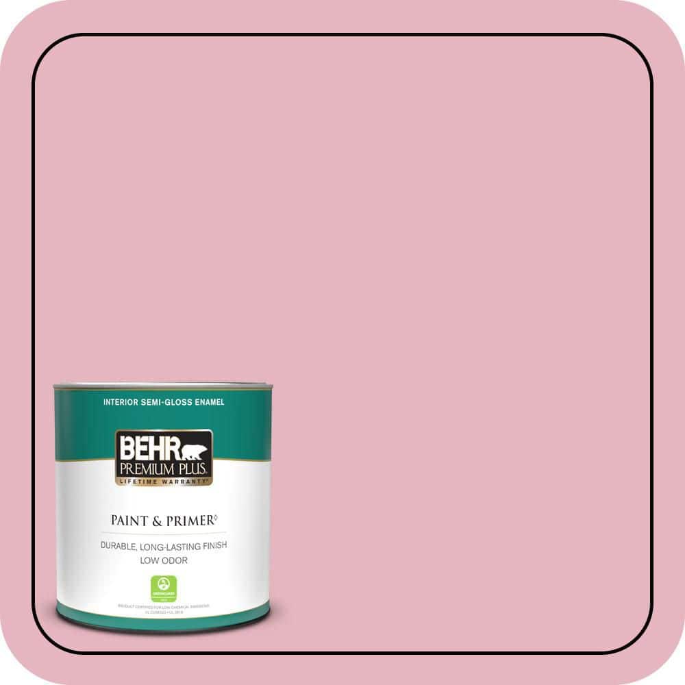 1 qt. #M140-3 Premium Pink Semi-Gloss Enamel Low Odor Interior Paint & Primer price history on PriceWatchPro
