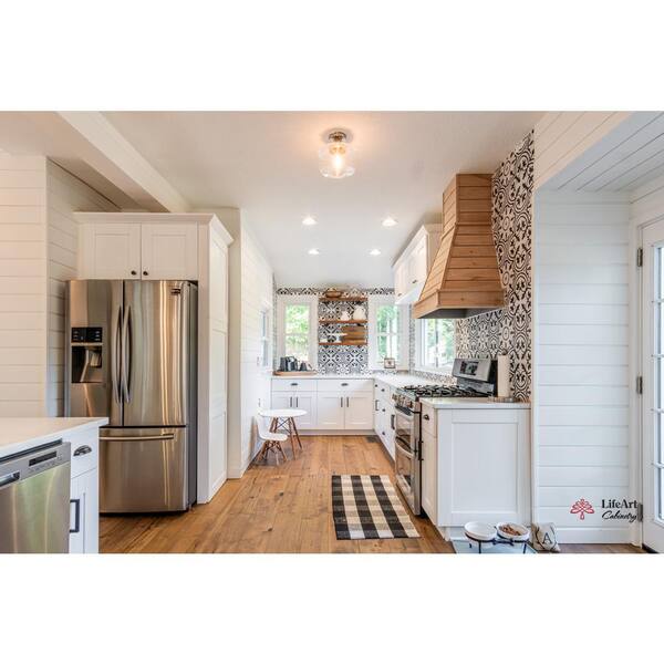 LIFEART CABINETRY Anchester Assembled 18x34.5x24 in. Base Cabinet with 1 Door and 1 Drawer in Classic White