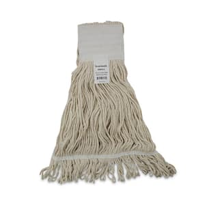 Cotton Premium Saddleback String Mop Mop Head, Pro Loop Web/Tailband, 24- oz.., WH, (12-Carton)