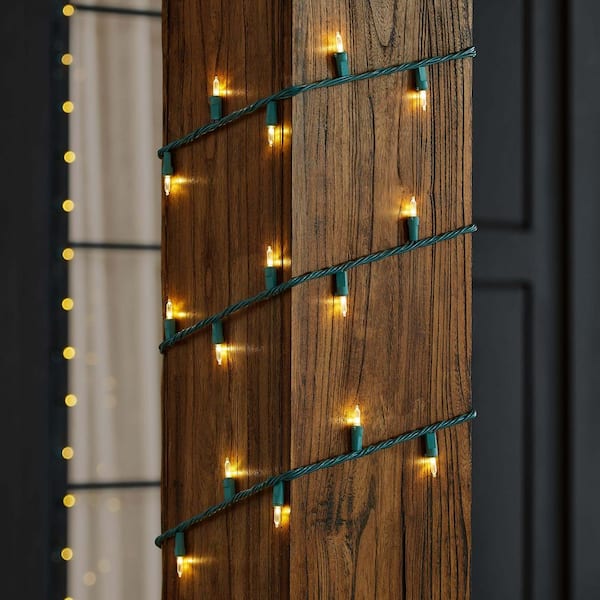 100 Count Warm White Steady Lit Super-Bright Mini LED Lights