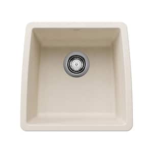 PERFORMA White Granite Composite 17.5 in. Undermount Bar Sink in Soft White