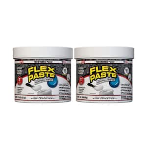 Flex Paste 1 lb. White All Purpose Strong Flexible Watertight Multipurpose Sealant (2-Pack)