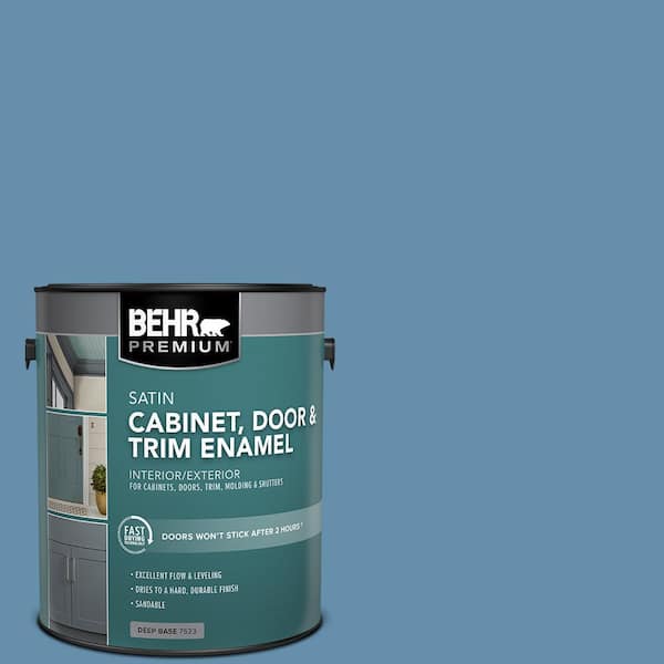 BEHR PREMIUM 1 gal. #S500-5 Treasure Map Satin Enamel Interior/Exterior Cabinet, Door & Trim Paint