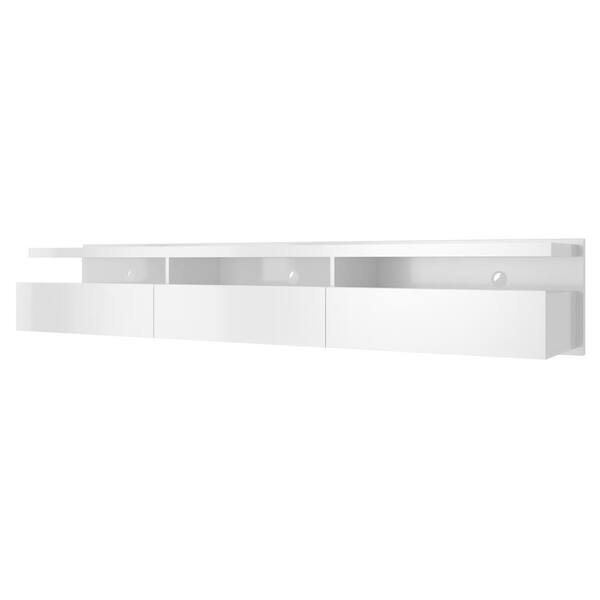 TV cabinet 140 cm BRUNO GLOSS hanging/standing