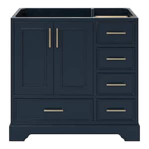 Stafford 36.75 in. W x 21.5 in. D x 34.5 in. H Bath Vanity Cabinet without Top in Midnight Blue