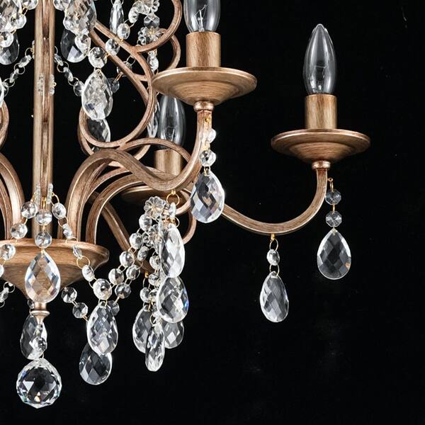 Rennnsan Oryn 6-Light 24 in. Brushed Antique Silver Classic