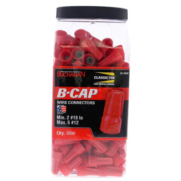 Buchanan B-CAP Red Wire Connectors (Jar of 350)