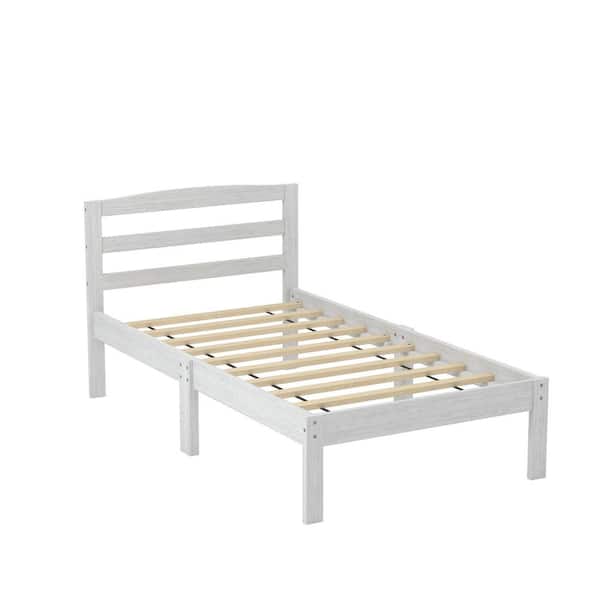 Natte sneeuw diefstal Haas Furniture of America Jade White Twin Bed IDF-7529WH-T - The Home Depot