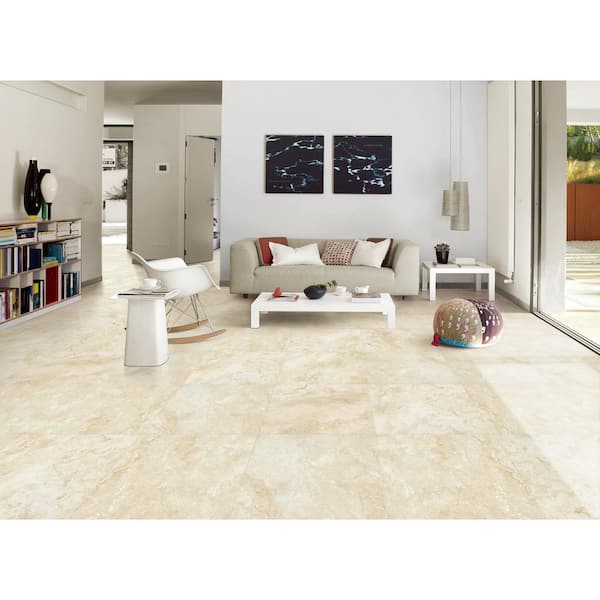 Isabela Ivory 2 cm. x 24 in. x 24 in. Matte Porcelain Stone Look Paver (56 sq. ft./pallet)