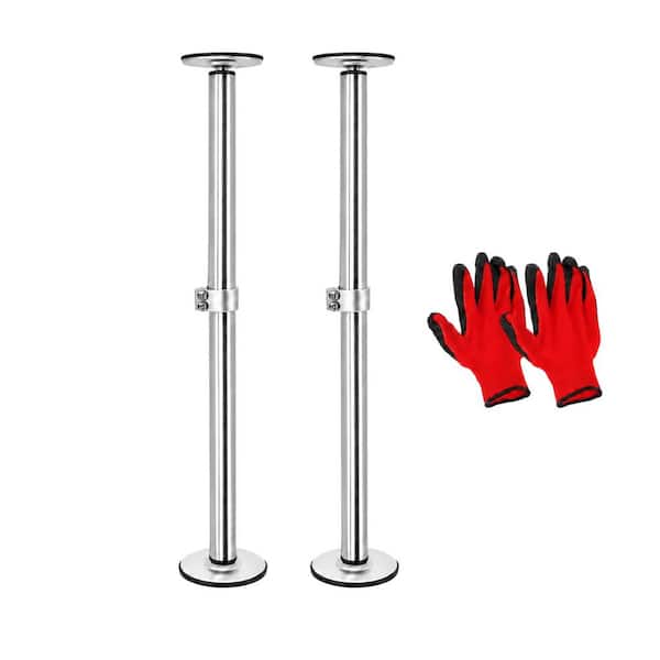 Undermount Sink Brackets, Adjustable 16 in. to 28.7 in. H x 4.5 in. W x 4.3 in. D Sink Legs Repair Kit with Gloves