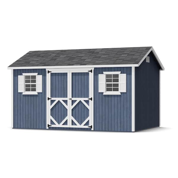 Classic Workshop 10 ft. x 14 ft. Outdoor Wood Storage Shed Precut Kit with Operable Windows (140 sq. ft.)