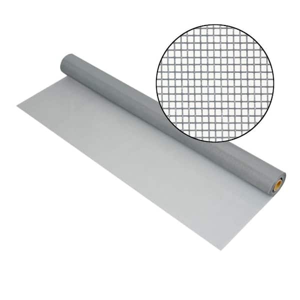 96 in. x 100 ft. Silvergray Fiberglass Screen 18 x 14 Mesh