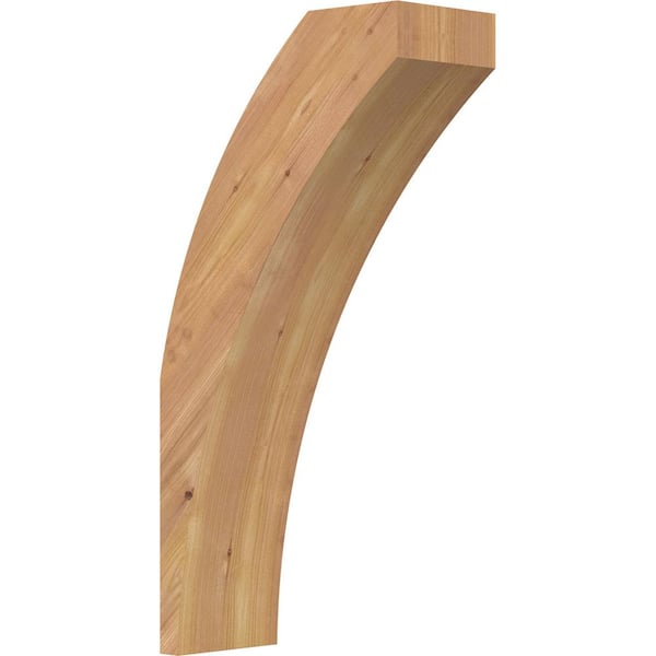 Ekena Millwork 5 1/2"W x 12"D x 24"H Thorton Smooth Knee Brace, Western Red Cedar