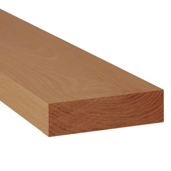 Ready Seal 2 in. x 6 in. x 8 ft. Rough Sawn Pecan-Stained Western Red Cedar Fence Rail