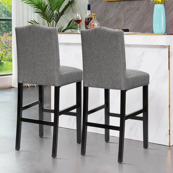 gray nailhead bar stools