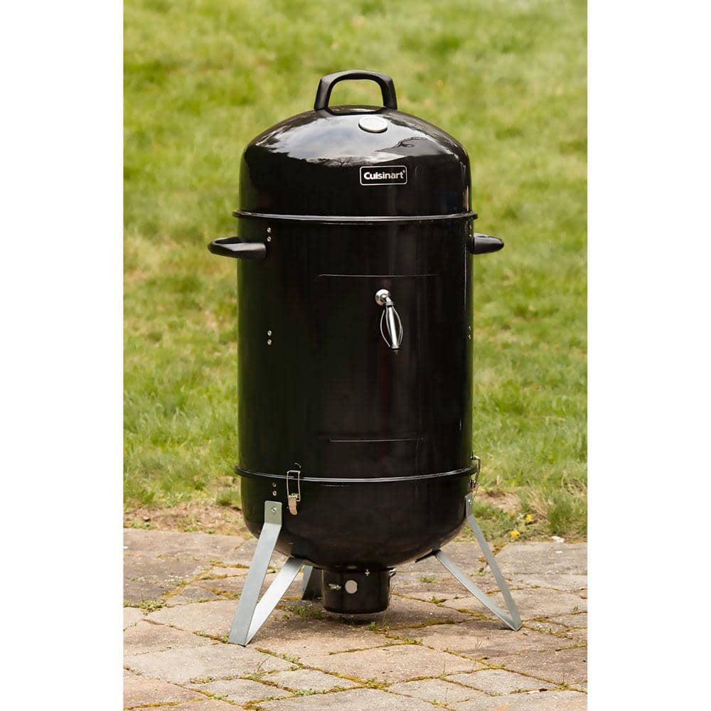 Cuisinart 18" Vertical Charcoal Smoker with Dual Vents, Black