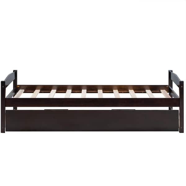 Utopia 4niture Belinda Brown Twin Wooden Daybed with Trundle