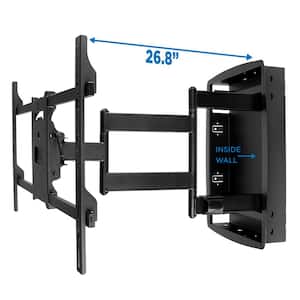Recessed Long Extension Full Motion Wall Mount for 32 in. - 70 in. TVs