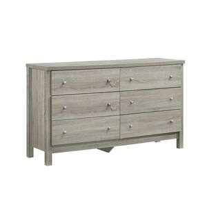 Grey Cian 6-Drawer Dresser