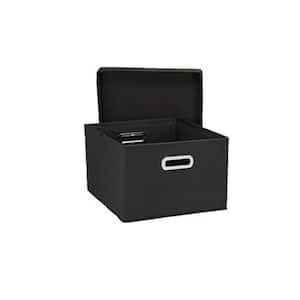 2 Gal., Collapsible Storage Box Set in Black