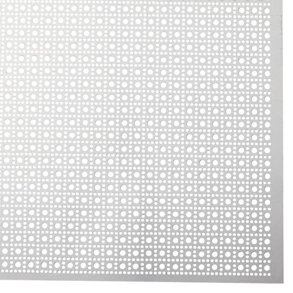 Rechthoek Great Barrier Reef motief M-D Building Products 36 in. x 36 in. Lincane Aluminum Sheet in Silver  57182 - The Home Depot