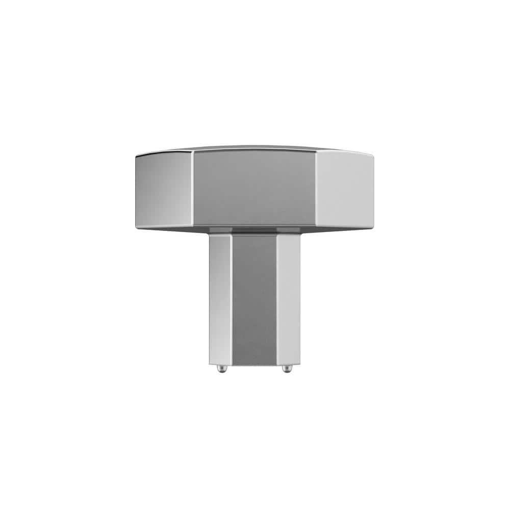Polished Chrome Geometric Cabinet Knob 1.25 inch