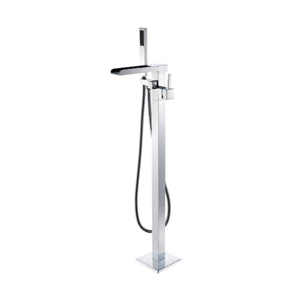 Altair Camino Single-Handle Freestanding Tub Faucet with Hand Shower in. Polished Chrome