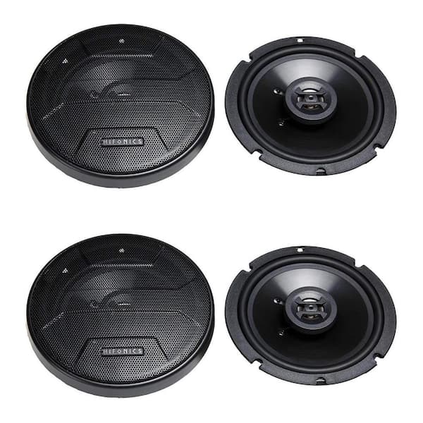 MAXXSONICS Hifonics Zeus 6.5 in. 3 Way 300-Watt Shallow Coaxial Speakers (4-Pack)