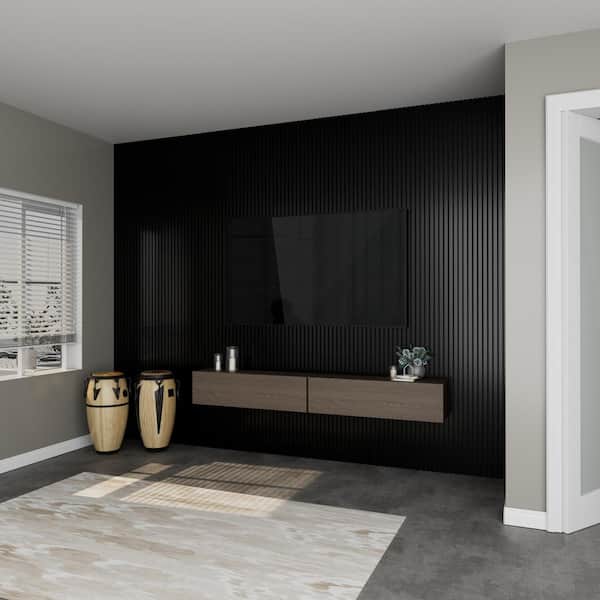 ARK DESIGN 4.6 in. x 4.7 in. x 0.875 in. Matte Black Square Edge