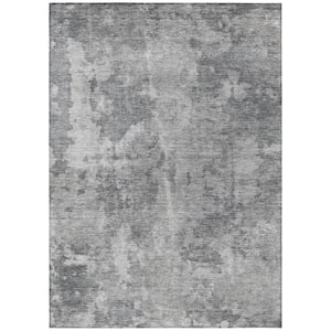 Chantille ACN573 Gray 10 ft. x 14 ft. Machine Washable Indoor/Outdoor Geometric Area Rug
