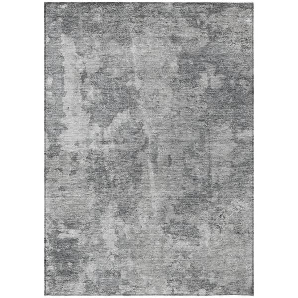 Addison Rugs Chantille ACN573 Gray 2 ft. 6 in. x 3 ft. 10 in. Machine Washable Indoor/Outdoor Geometric Area Rug