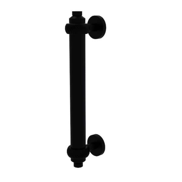 Allied Brass 8 in. Center-to-Center Door Pull with Twisted Aents in Matte Black