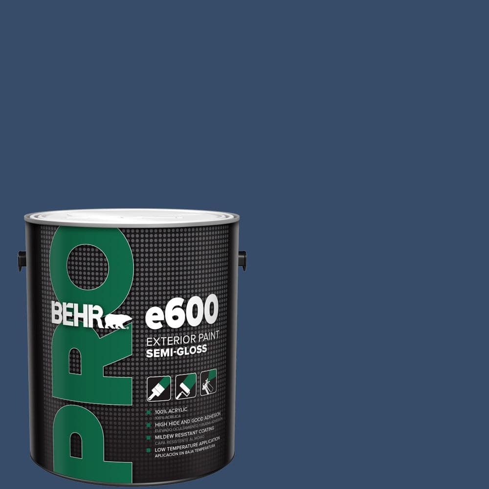 BEHR PRO 1 gal. 580D7 Deep Royal SemiGloss Exterior Paint PR67301 The Home Depot