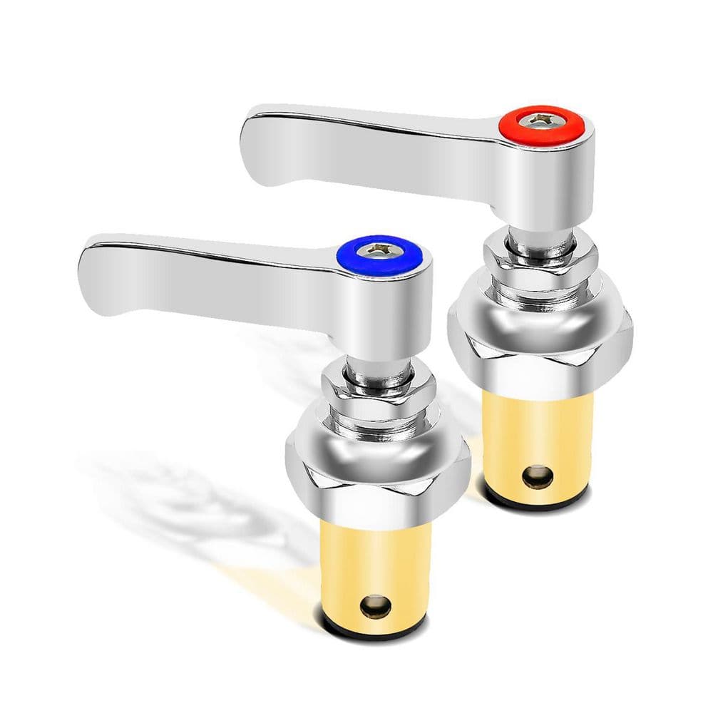 Handle Stem Assembly, Blue Cold And Red Hot Side Spindle Assembly, Valve Replacement Part Fits Brass Faucets price history on PriceWatchPro