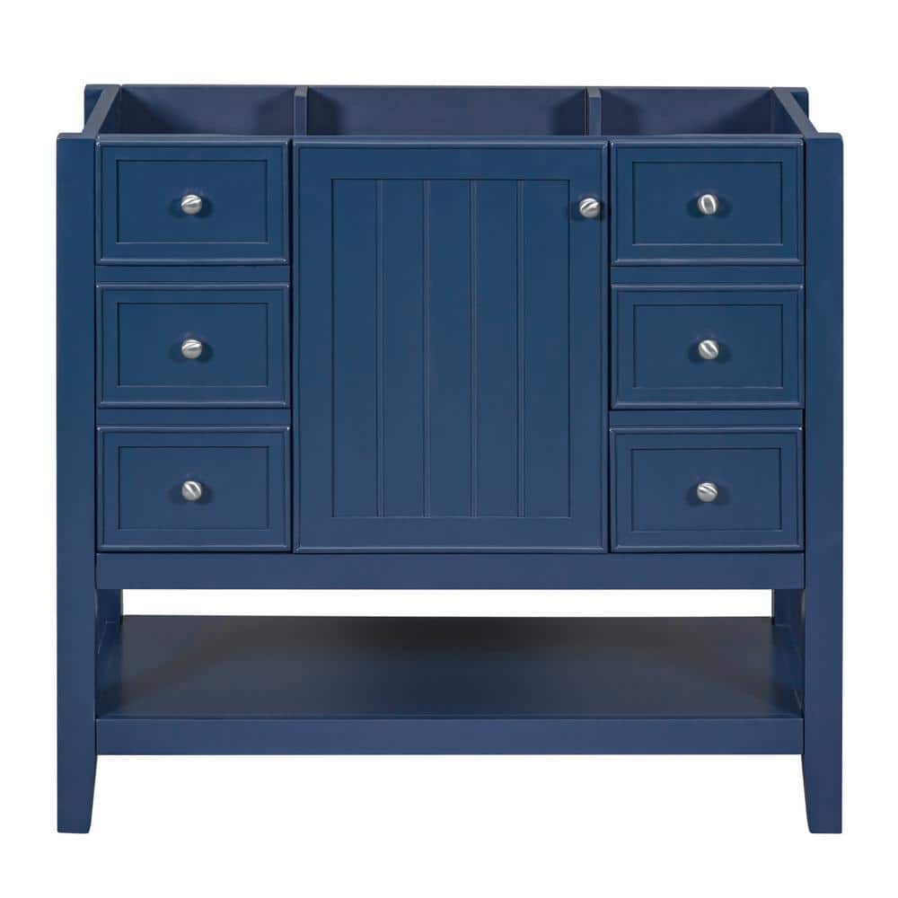 JimsMaison 35.5 in. W x 18 in. D x 32.90 in. H Freestanding Bath Vanity ...