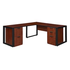 Offices To Go Superior Laminate Small Modern Writing Desk with Mobile  Storage Pedestal
