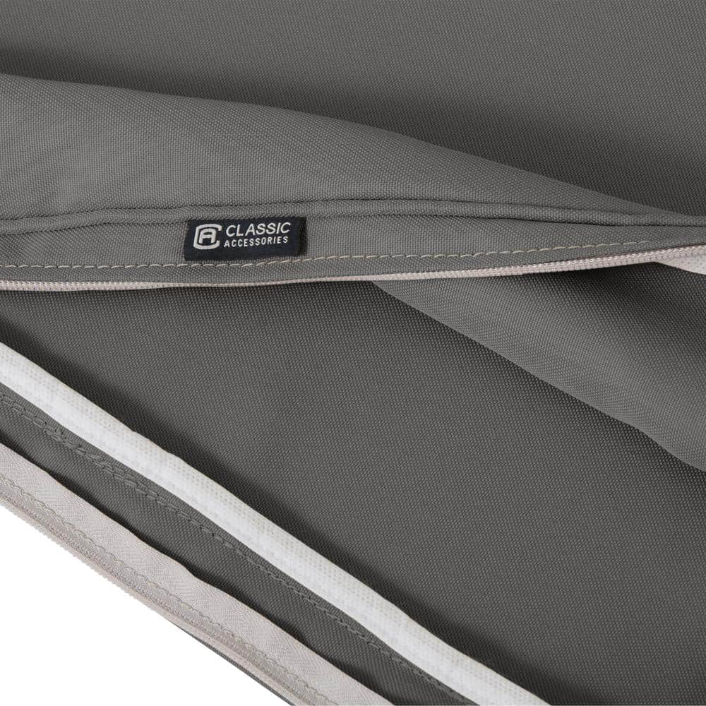 Montlake FadeSafe 23x23 Light Charcoal Grey Patio Chair Cushion