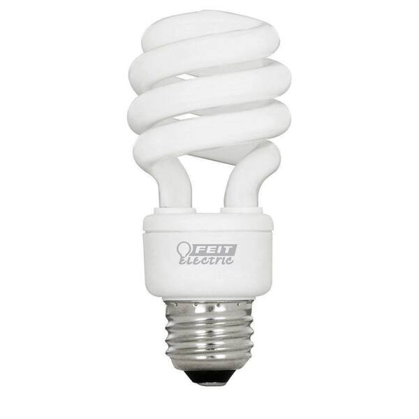 Feit Electric 60W Equivalent Soft White (2700K) Spiral Tuff Kote CFL Light Bulb (12-Pack)