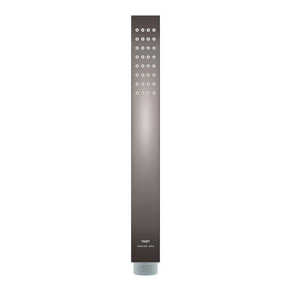 Euphoria Cube 1-Spray Wall Mount Handheld Shower Head 1.75 GPM in Hard Graphite