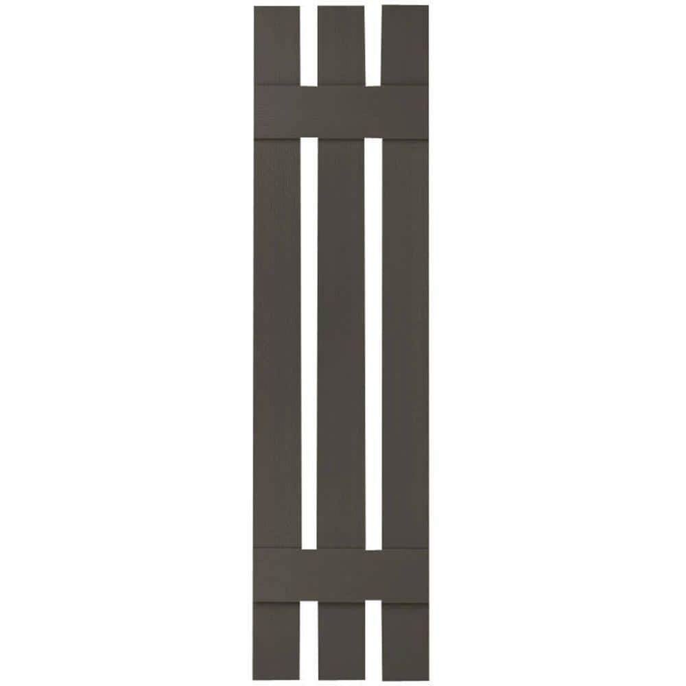 12 in. x 37 in. Lifetime Vinyl TailorMade Three Board Spaced Board and Batten Shutters Pair Musket Brown price history on PriceWatchPro