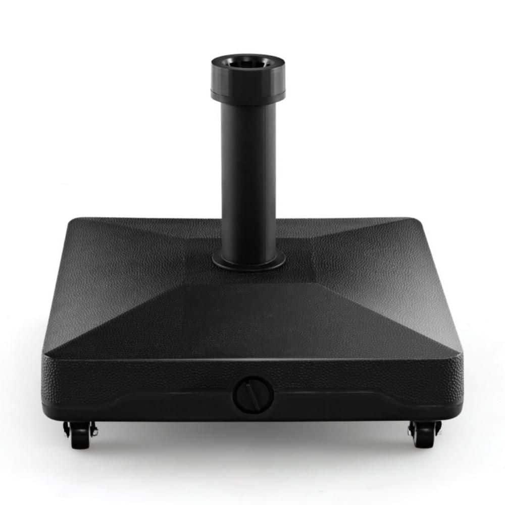 Kadehome 54 lb. Fillable Patio Umbrella Base in Black with